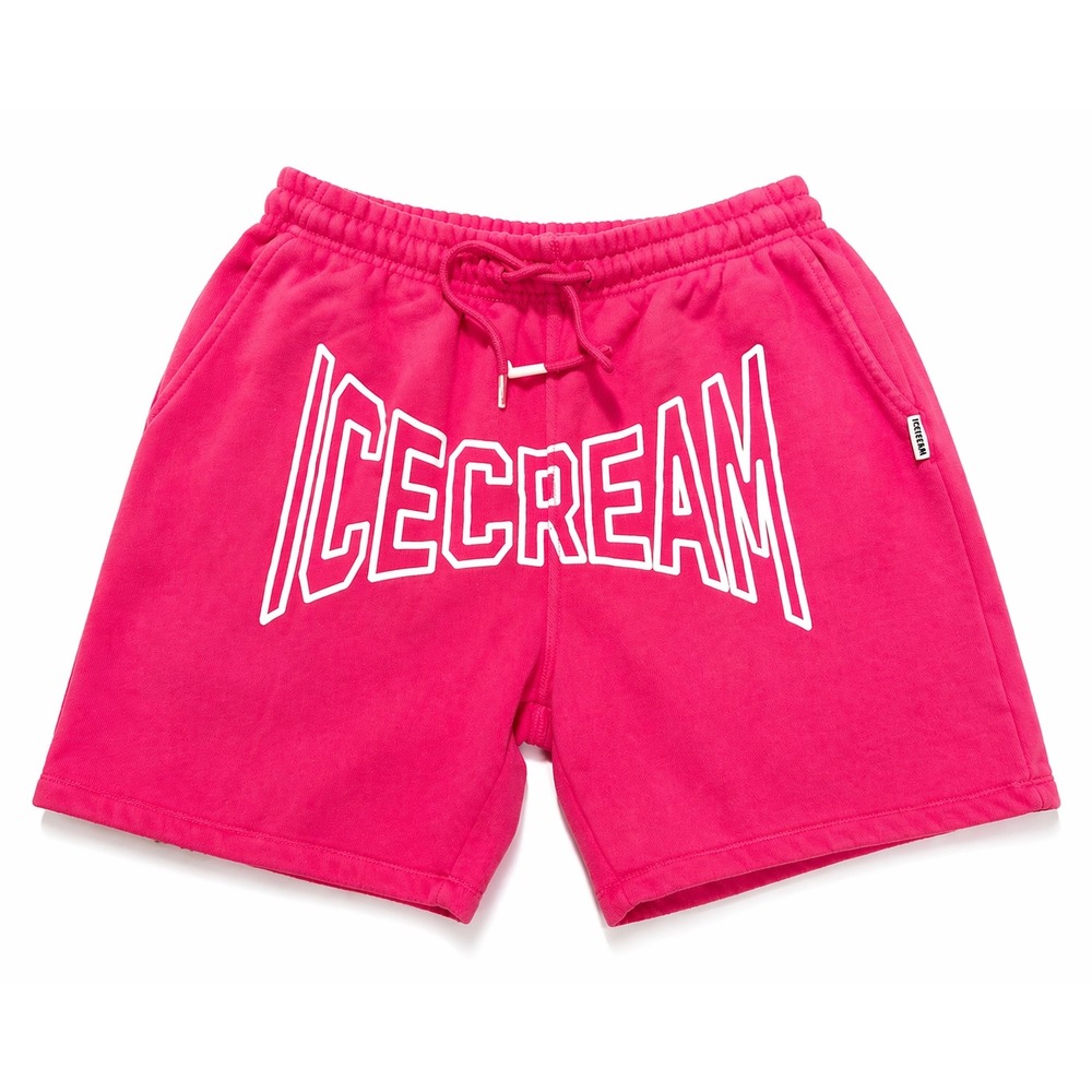 ICECREAM Billionaire Boys Club Pink Logo Sweat Shorts Mens Medium Streetwear